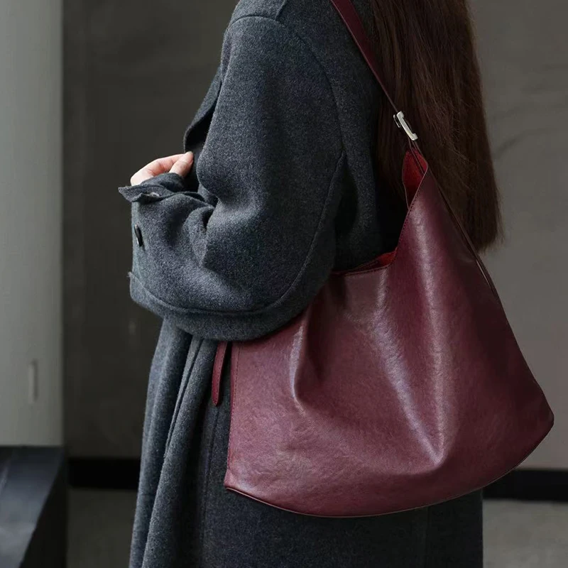 

Ladies Top grain leather bag women's Luxury Large Capactiy commutingTote Bag female soft Cowhide Genuine Leather Shoulder Bags