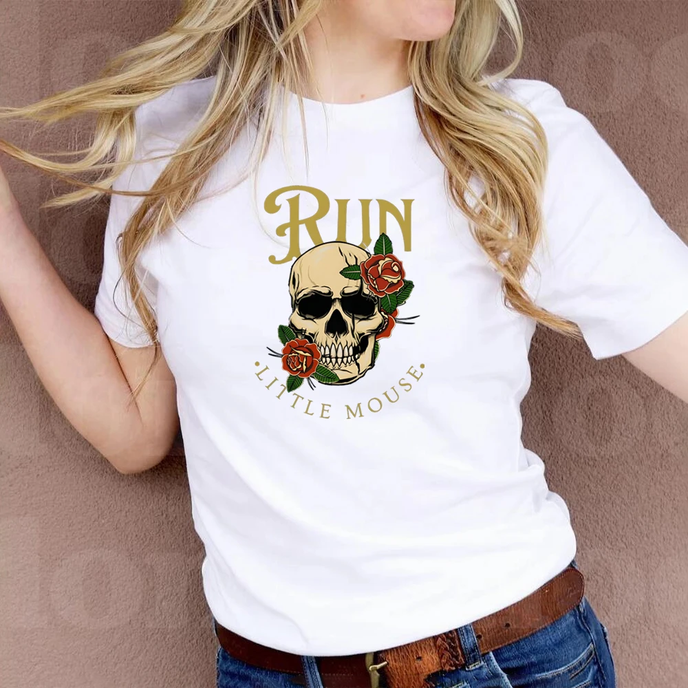 Run Little Mouse Harajuku print tee Dark Romance Reader Merch Bookish Booktok Smut Spicy book reader book club literature shirt