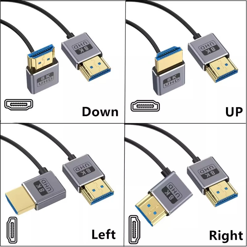 Coaxial HDMI 2.1 Cable 8K@60Hz 48Gbps Ultra Thin 2.5mm High Speed Cable