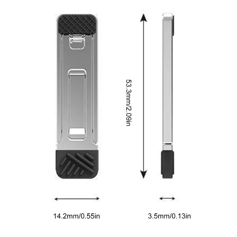 Suporte portátil dobrável alumínio para laptop Suporte resfriamento invisível Risers Altura ajustável Suporte para laptop