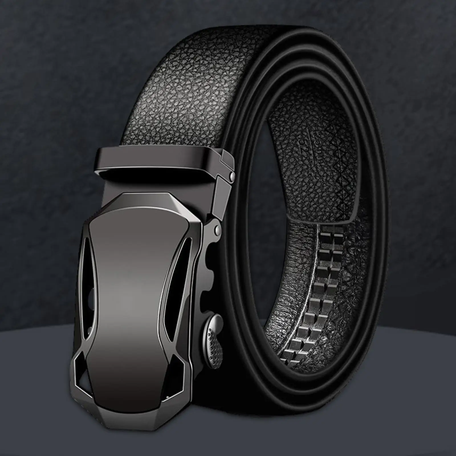 3x حزام رجالي فستان رسمي حزام منزلق بإبزيم تلقائي حزام سقاطة لبدلة العمل هدية رجالية