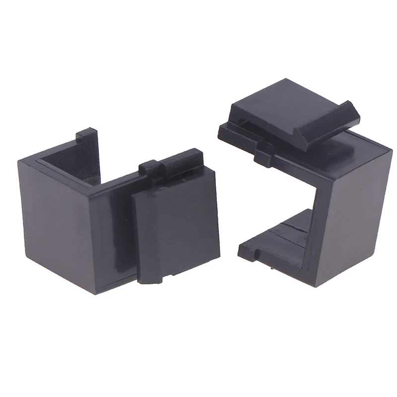 10 Uds. Insertos de conector Keystone RJ45 para llenar placa de pared Keystone en blanco y Panel de conexión conector de red enchufe protector final