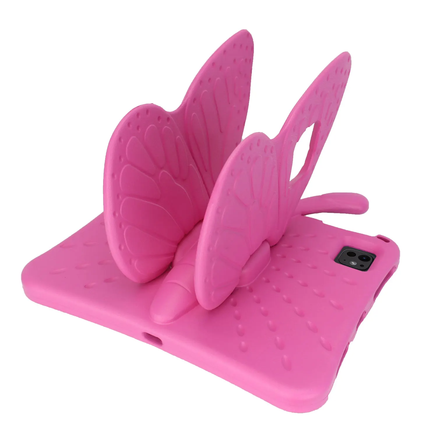 Kids Cute Case For iPad Pro 11 M4 Air 11 M2 2024 11inch EVA Stand 3D Butterfly Cover Full Body Protection Shockproof Carton Capa