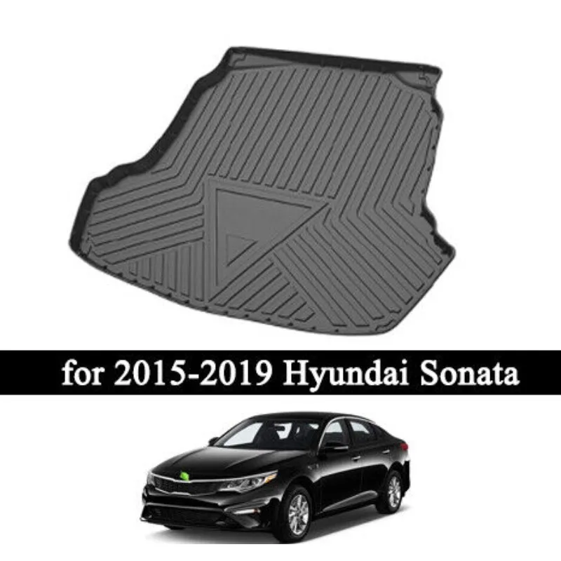 

All Weather Rear Black Floor Mats Cargo Liner fit for Hyundai Sonata 2015-2019 United States