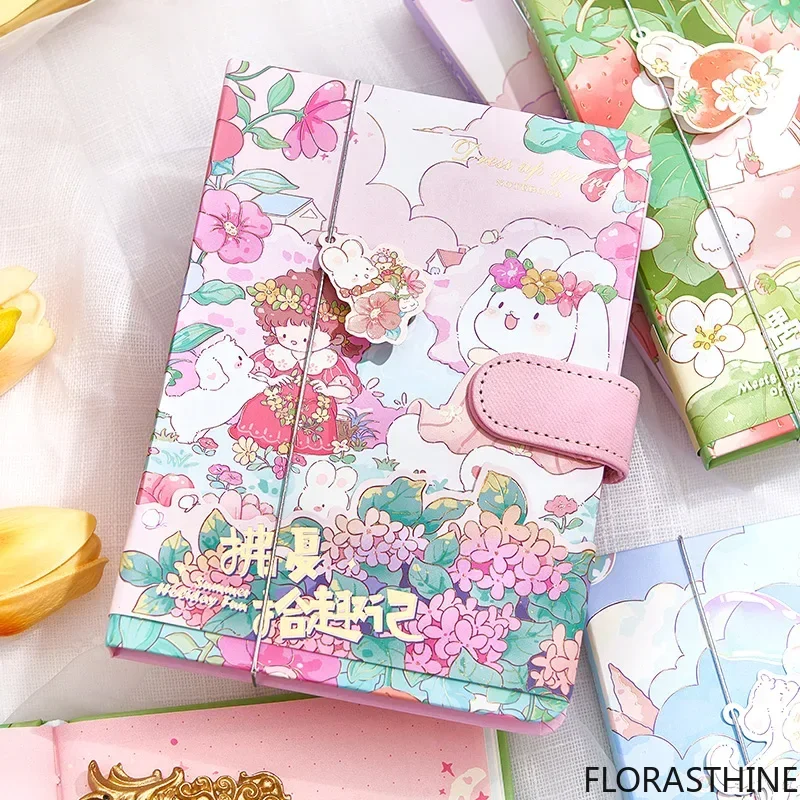 Hardcover Cute Cartoon Notebook Color Inner Page Notebook is a Portable Pocket Suitable for Daily Students' Learning