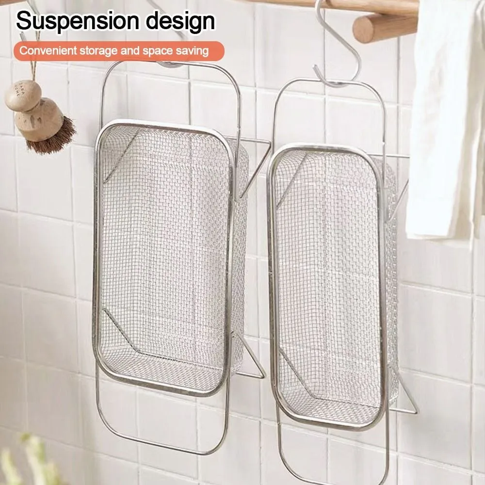 Versatile Retractable Kitchen Draining Rack Stainless Steel S/M/L Sink Drain Basket Vegetable Tableware Holder Kitchen