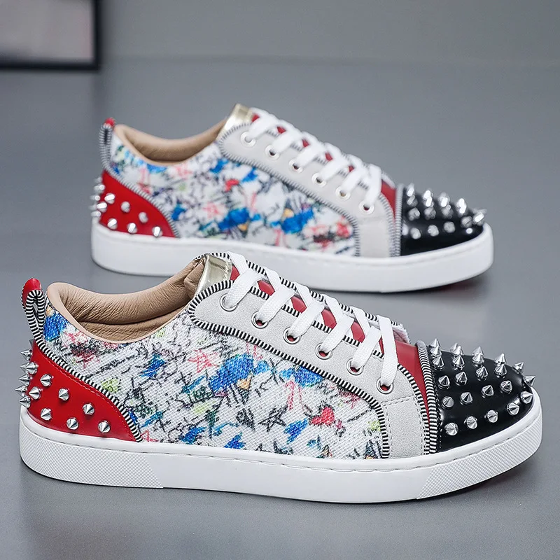 New Fashion Trendy Men's Board Shoes Anti slip Student Casual Sports Single Shoes