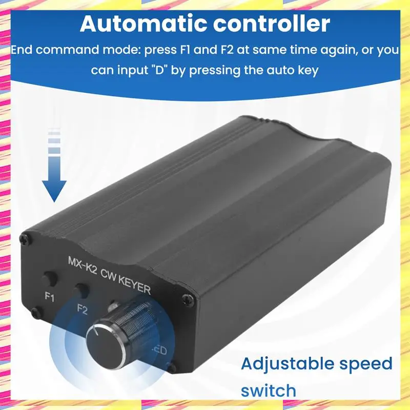 ABJJ MX-K2 CW Keyer Automatic Key Controller Morse Code Auto Memory Key Controller For Radio Amplifier