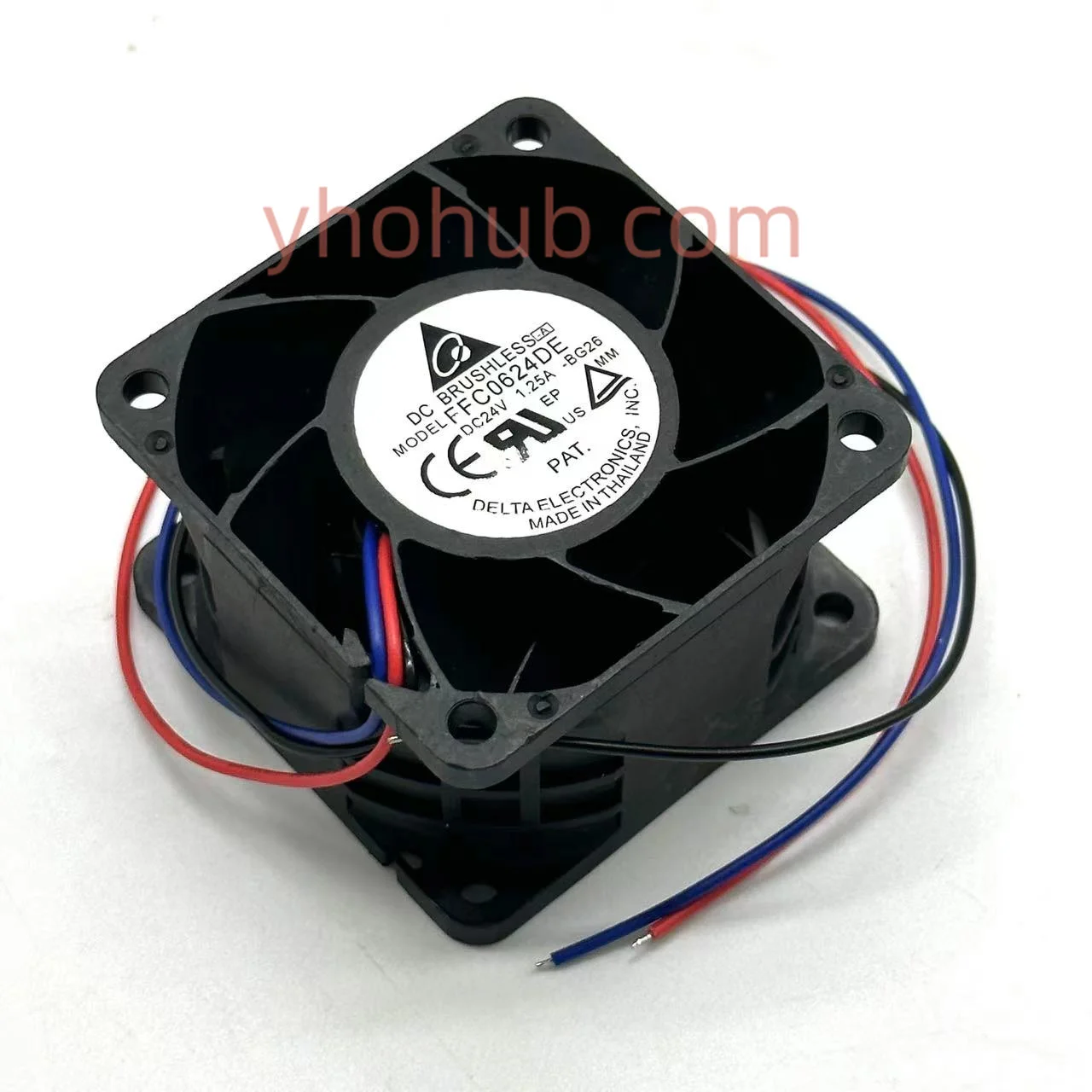 Delta Electronics FFC0624DE BG26 DC 24V 1.25A 60x60x38mm 3-Wire Server Cooling Fan