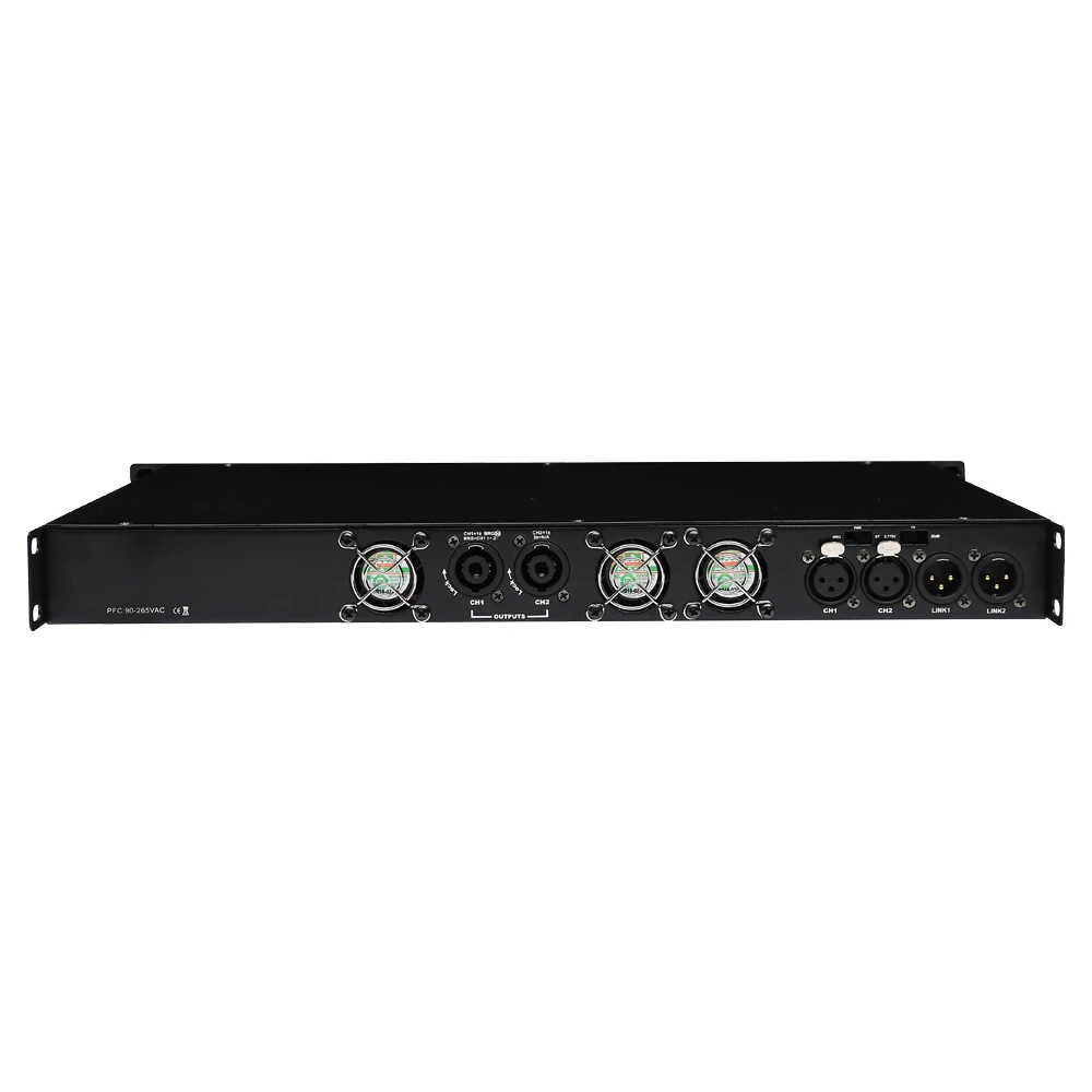 Class D 4Ω 900W×2 Digital Professional power amp 1U 2 Channel Preamplifier Audio DJ Speaker  Linear Array Sound Amplifier