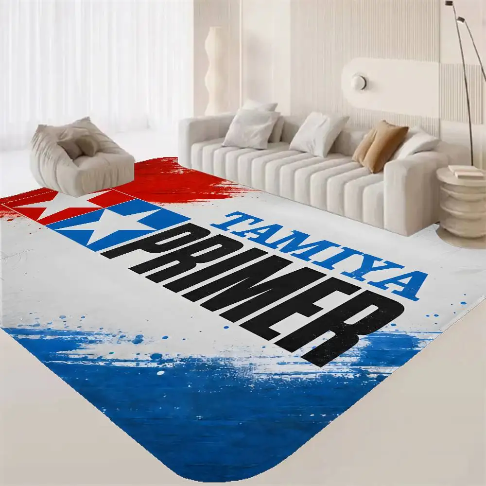 T-Tamiya Logo Room Mats Cheaper Anti-slip Modern Living Room Balcony Printed Welcome Rug