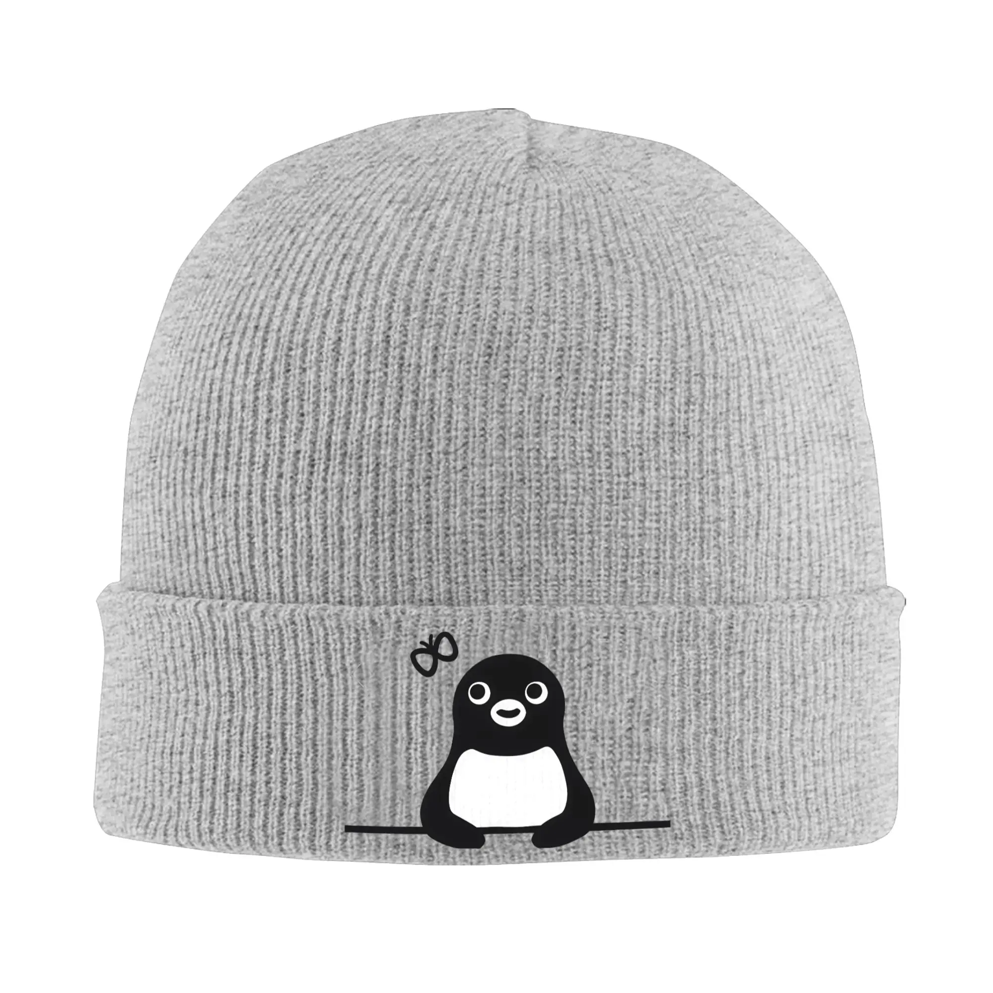 Suica Cute Penguin Beanie Hats  Bonnet Hats Men Women Unisex Y2K Cool Gym Knit Hat Spring Graphic Elastic Caps