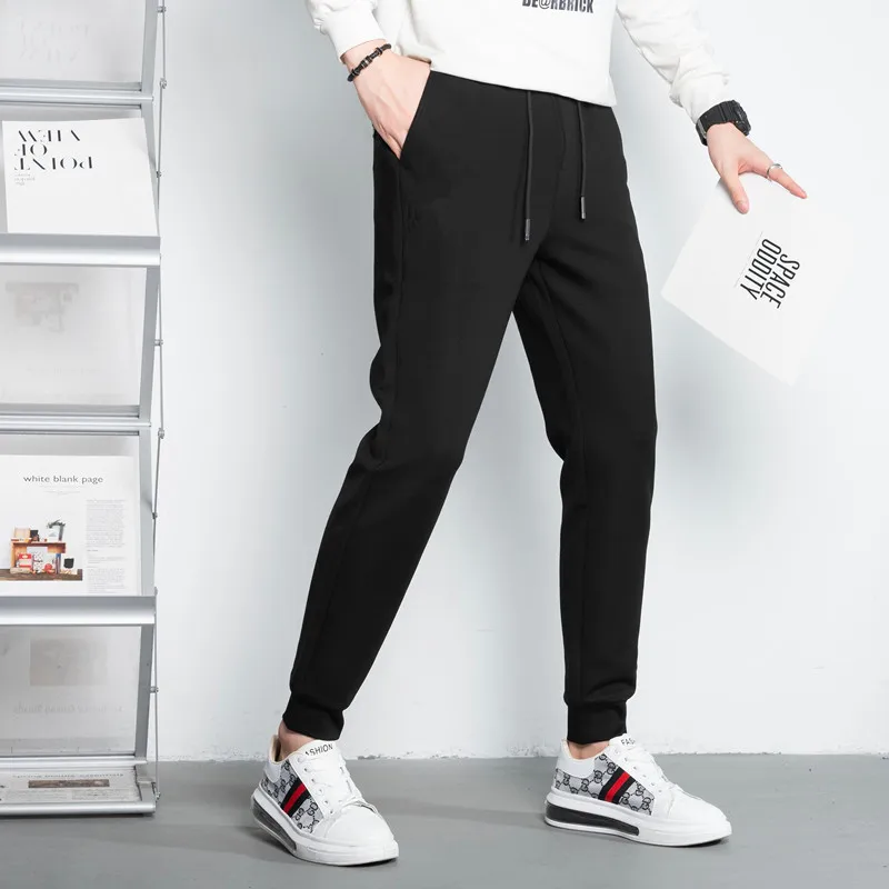 Paquete deportivo de terciopelo acanalado para hombre, calzado informal y versátil, a la moda, para invierno, 2024