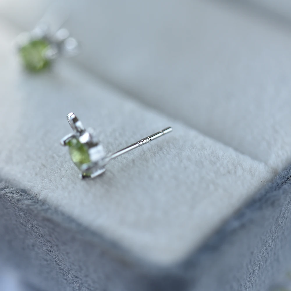 ITSMOS Cute Fish style Crystal Silver Post Studs Earrings Genuine Amethyst Garnet Peridot Citrine Lovely Earrings for Women Gift - Image 4