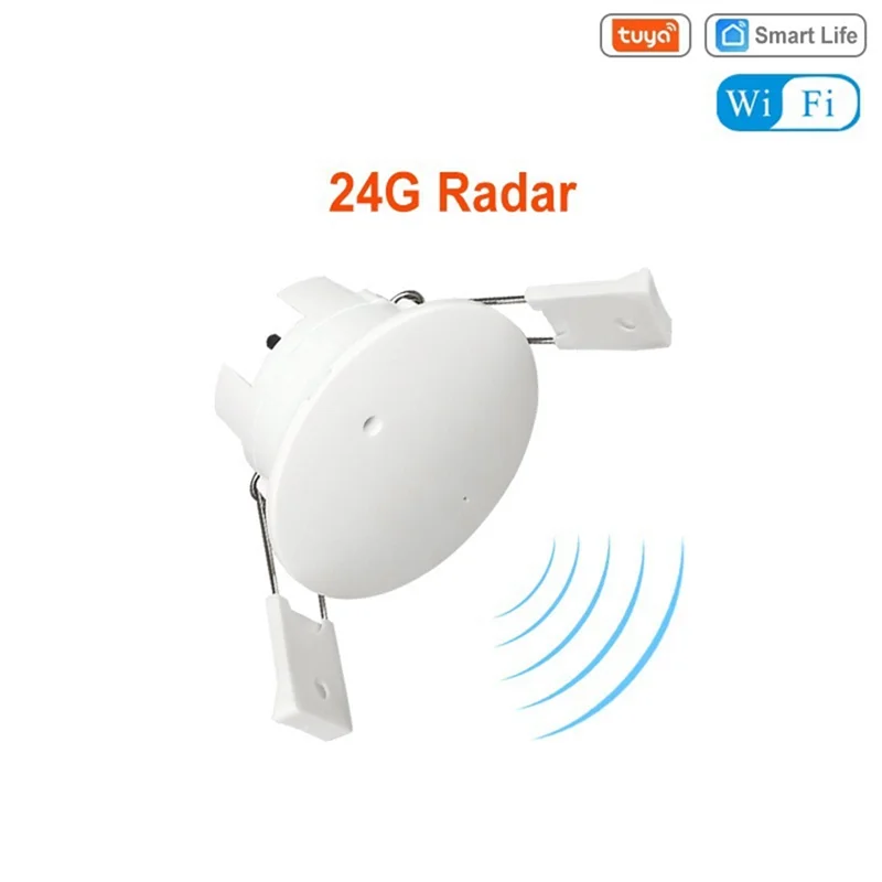 Tuya Smart Life Wifi Millimeter Wave Radar 24Ghz Human Presence Motion Sensor Luminance Detector App Monitor 80-250VAC-New
