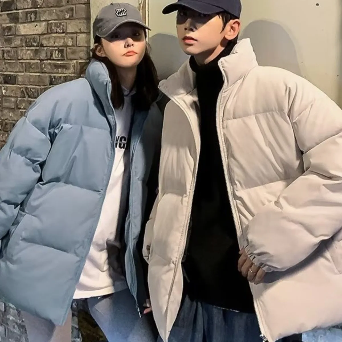 

Autumn and Winter Thick Plush Men's Cotton Clothing 2025 New Down Cotton Jacket Men's Cotton Jacket Bread Couple