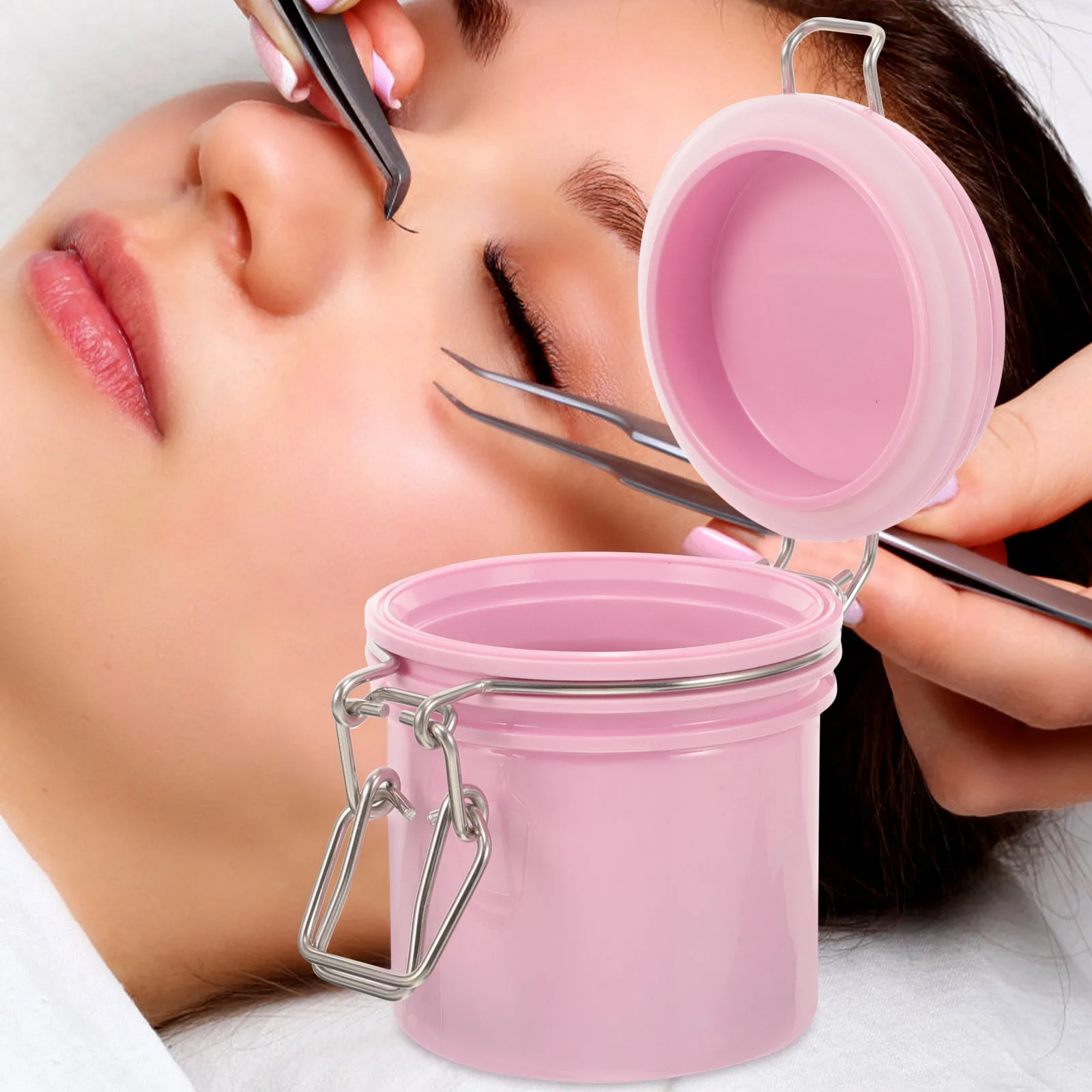 

Eyelash Glue Storage Tank Large Capacity Airtight Sealing Container For Eyelash Extension Holder Moisture Proof Lash