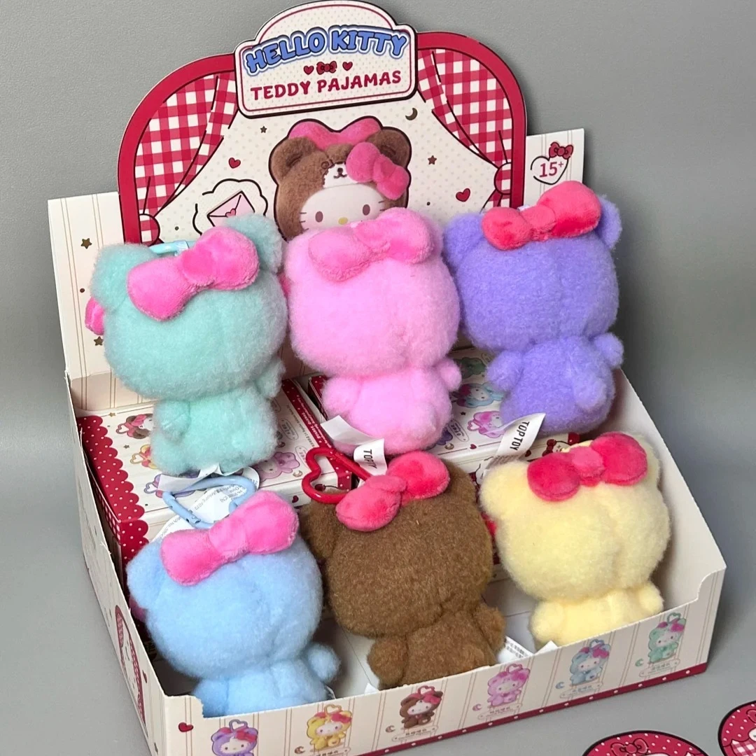 HelloKitty تيدي منامة سلسلة صندوق أعمى لطيف كيتي الفينيل أفخم صندوق الغموض حقيبة قلادة المفاتيح مفاجأة حقيبة ديكور هدية لعبة