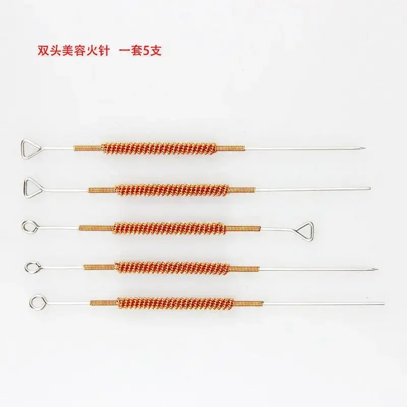 Beauty Care Heating Fire Needle/ Fire Needle Box/Locator and Alcohol Burner Set for Acupuncture Needle Massage Point Treatment view 6