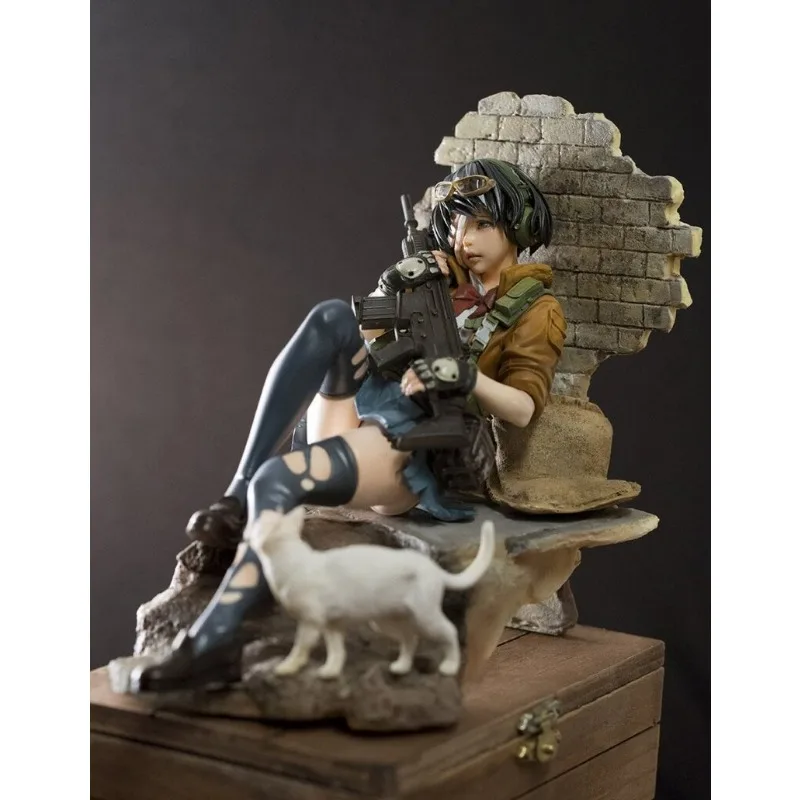

New Anime GK cat girl Kawaii Figure Resin DIY Assembly White Model Toys Doll Ornament Gifts
