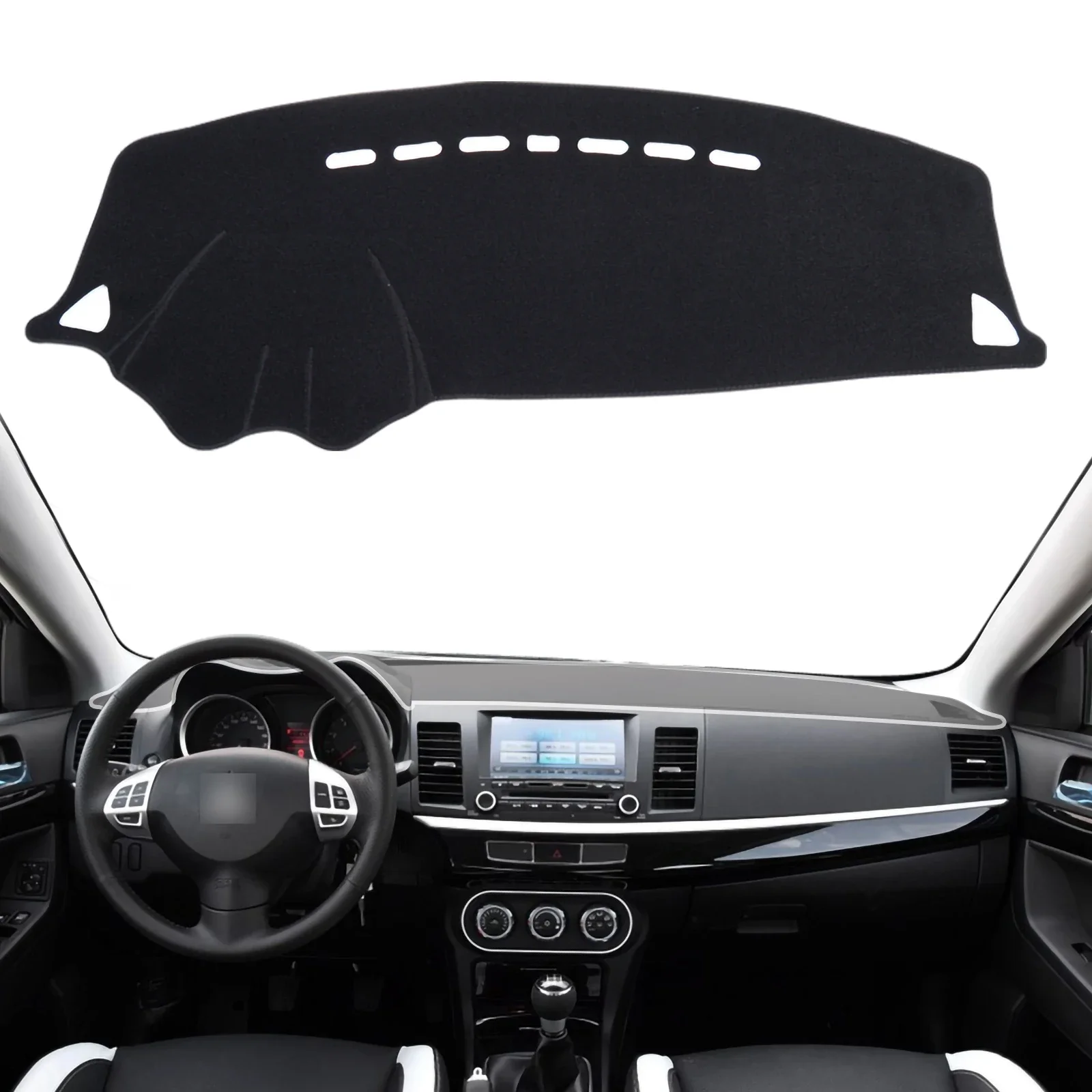 

Dashboard Pad Cover for Mitsubishi Lancer 2008~2016 Ralliart EVO X Galant Fortis EX Sunshade Dash Mat Dashmat Accessories