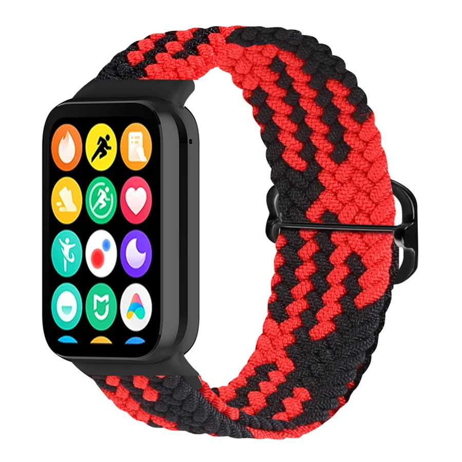 Nylon gevlochten bandje voor Xiaomi Mi Band 8/9/10 Pro armband smartwatch sport comfortabel polsbandje voor Redmi Watch 4 5 6 band