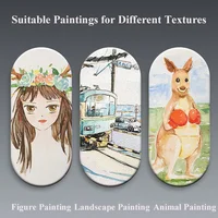 300g Wood Pulp Watercolor Paper Postcard | Coarse Grain, Square & Round Blank for Fine Art Painting​ 3
