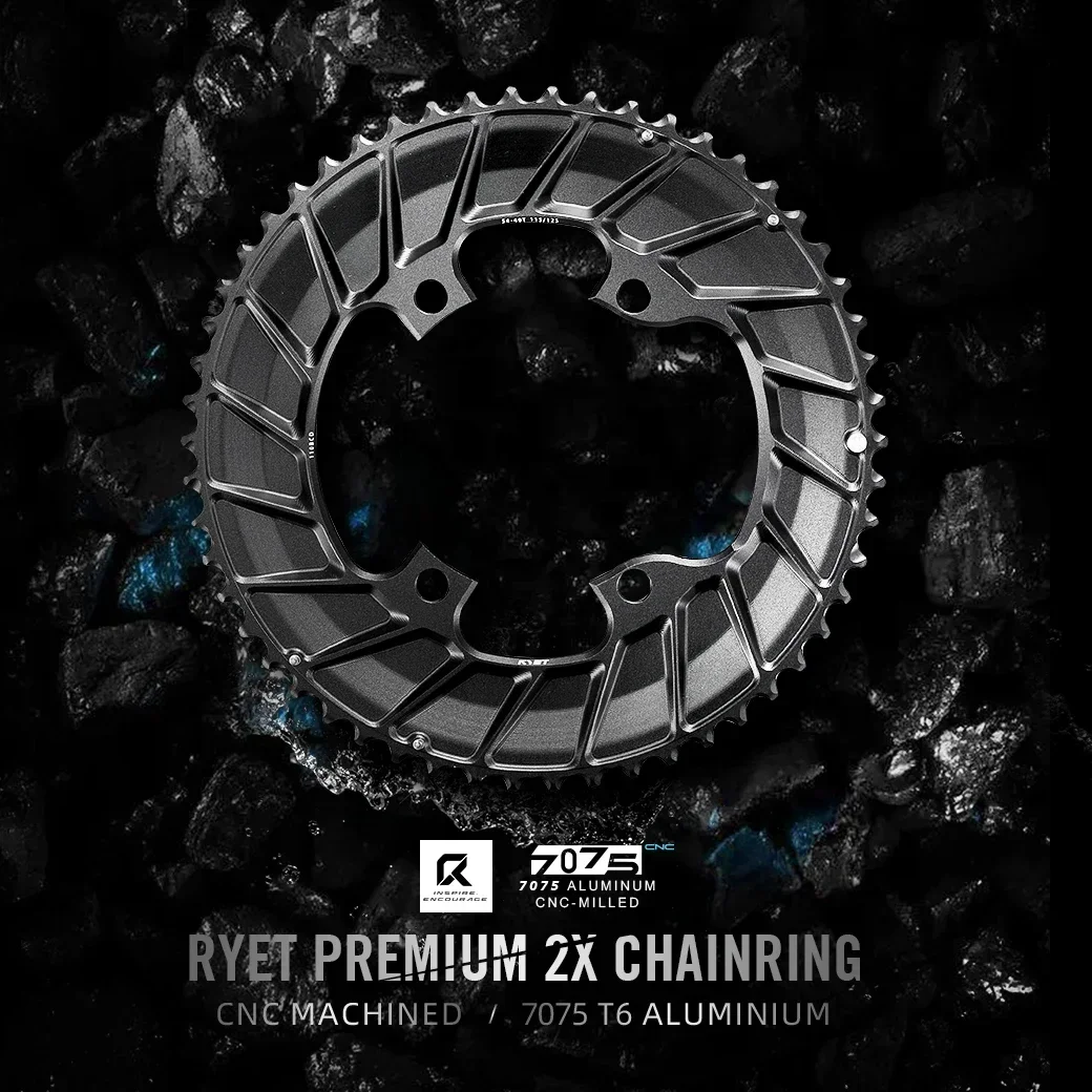 

Звездочка для шоссейного велосипеда RYET 110BCD 2X 50-54T 7075, сплав 155 г, крышка болта Aero, совместимая с Shimano 105/Ultegra/Dura-Ace 11-12S