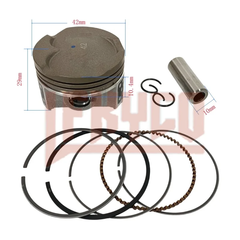 42mm Big Bore Piston Kit Motor for MBK Nitro II Ovetto 2 Booster X 50i Yamaha Zuma YW50FX XC50 Vino Neos 4T Scooter 60cc Upgrade