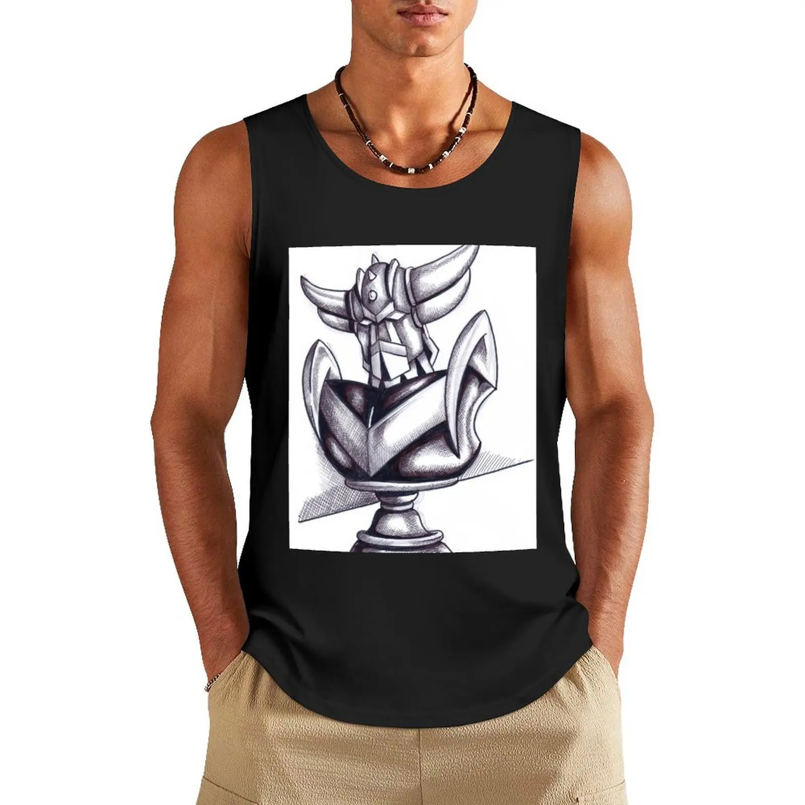 

Pion Goldorak 80's Tank Top gym for men T-shirt men sports suits