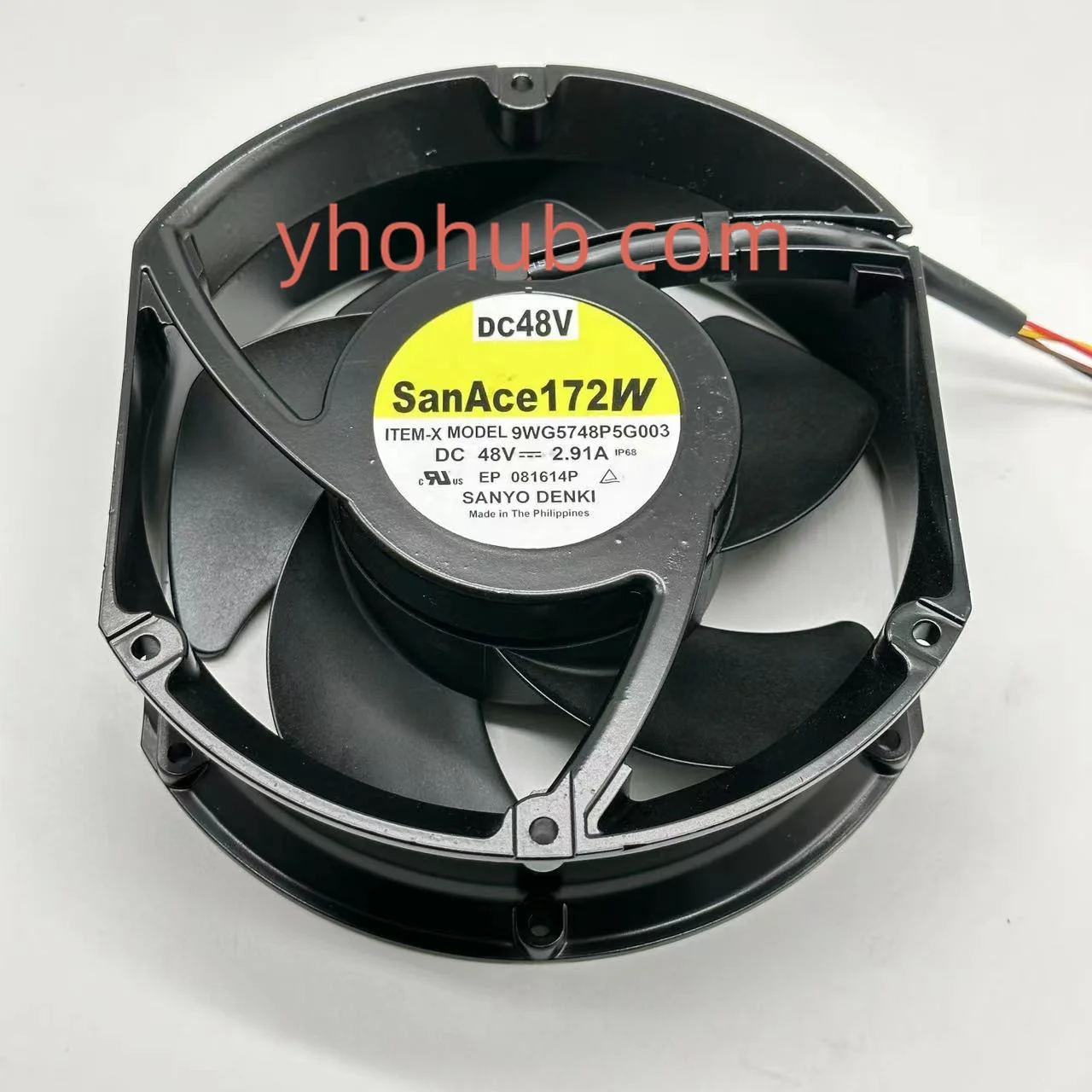 

SANYO DENKI 9WG5748P5G003 Server Cooling Fan DC 48V 2.91A 172x172x51mm 4-Wire