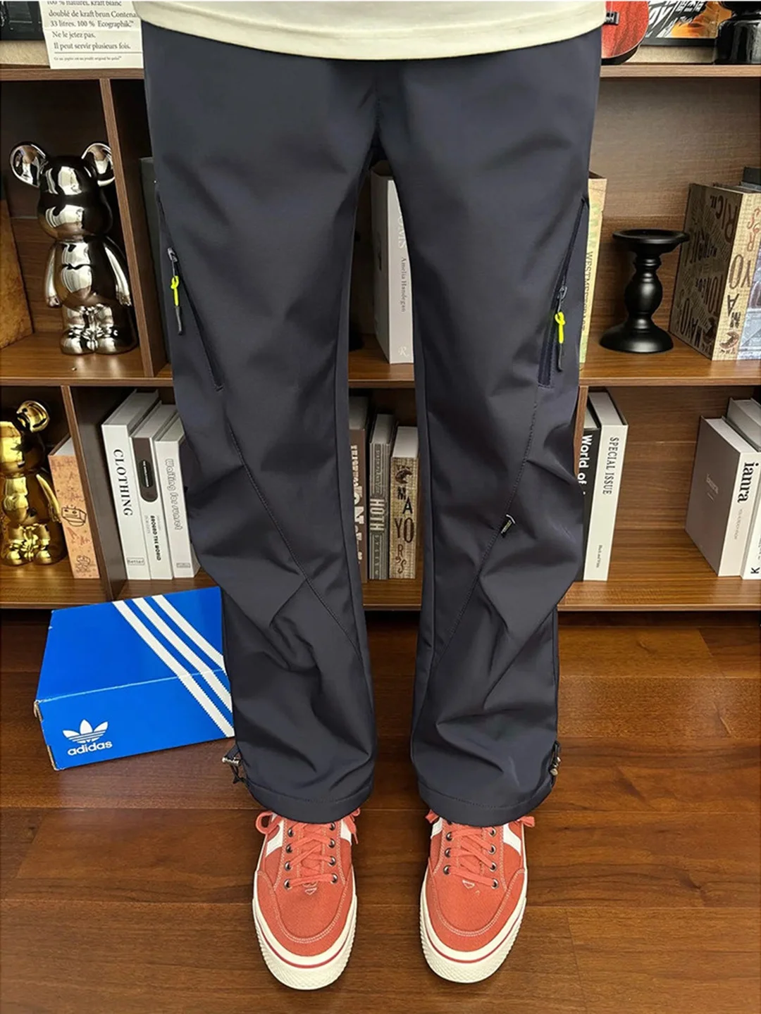 

Men's Softell ell Pant Cargo Outdoor Qui Dry Spring Summer Straight Leg Workwear Trousers Foldable Utili Pants