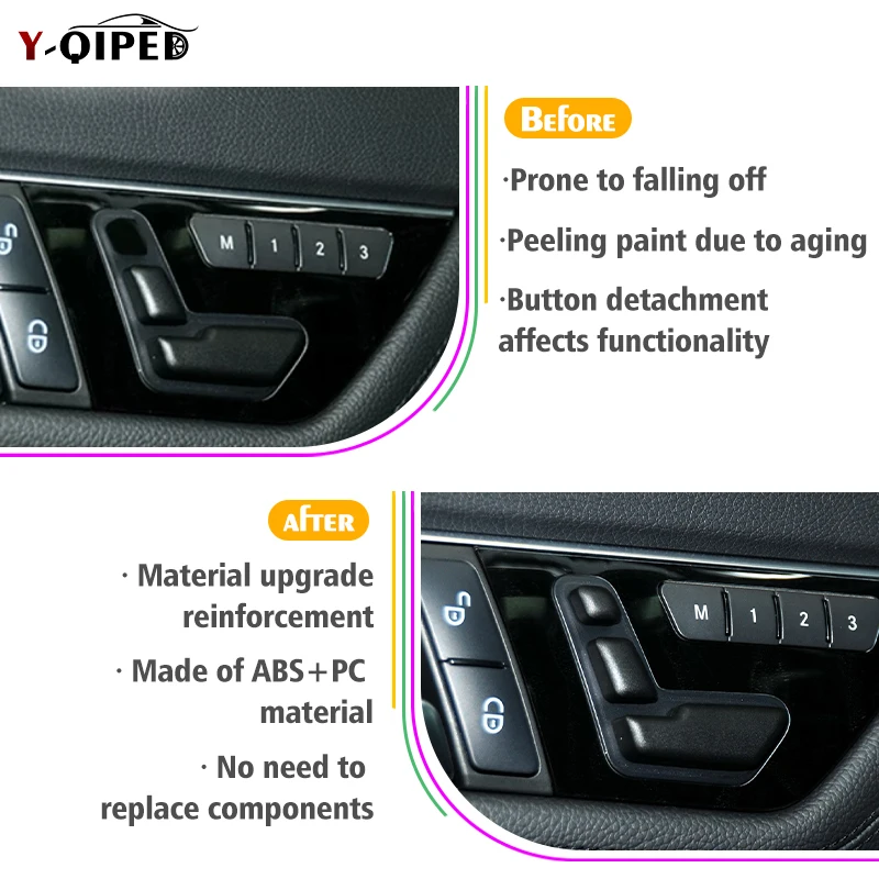 For Mercedes Benz C E-coupe GL ML GLK X204 W204 W207 W166 Seat Headrest Adjustment Left Right Switch Button Bracket GLK300 ML350