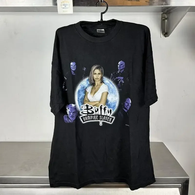 1998 Buffy the Vampire Slayer TV Show Black T shirt S 5XL KH12543