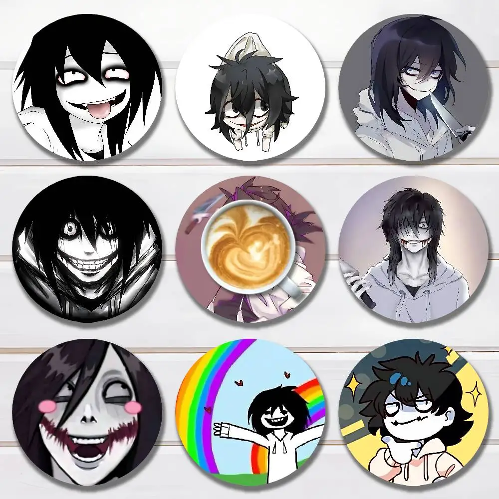 

J-Jeff Cool Art K-Killer wooden anti-slip coasters suitable for home office and theme party decoration