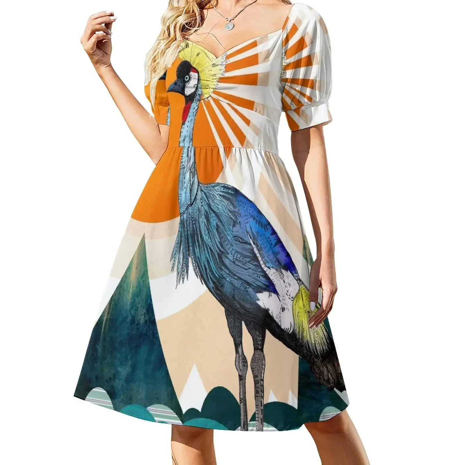 

Crowned Crane Sleeveless Dress cocktail dresses bandage dress Dress