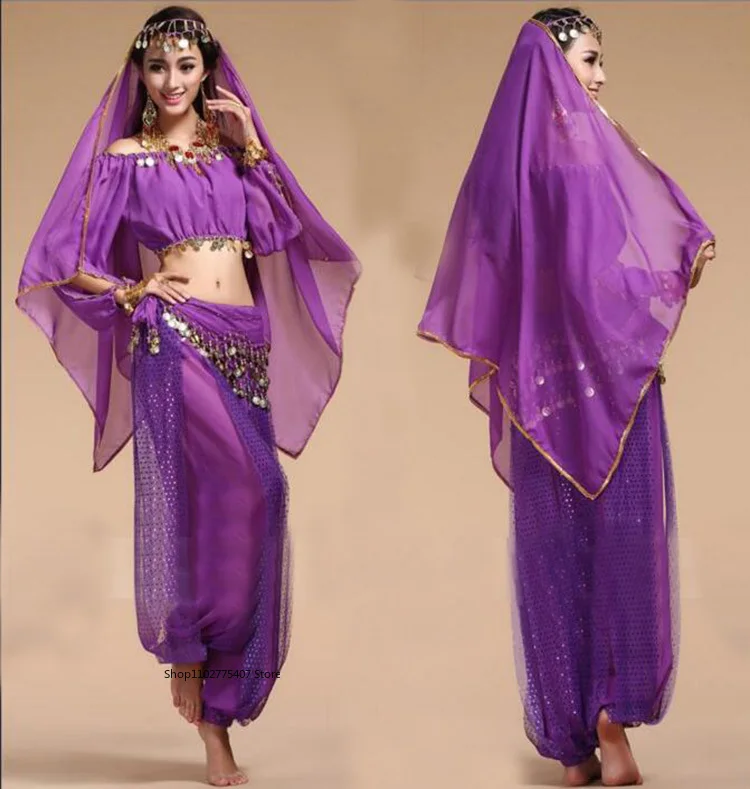 4 unids/set 2020 recién llegado trajes de danza del vientre Oriental Sexy para mujeres bailando practicar trajes de danza del vientre diseño para mujeres