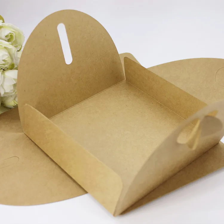50pcs/lot 13*13cm Heart Kraft Paper Envelopes for CD Mailers