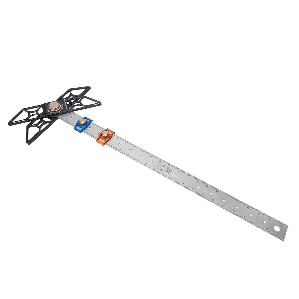 Woodworking right-angle T-ruler angle ruler scribing ruler adjustable high-precision T-square ruler