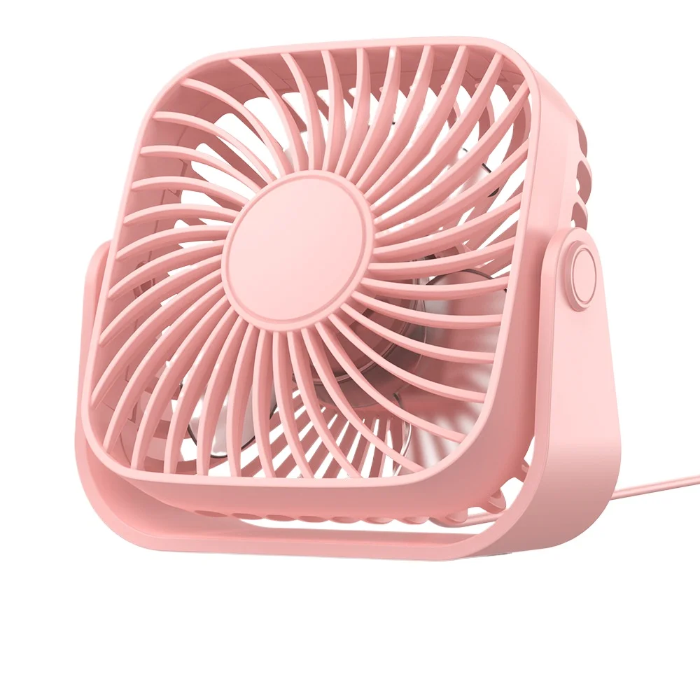 USB Mini Desktop Fan – Wired Small Table Fan for Dorm and Office