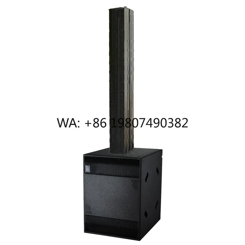 650W 6*6.5 Inch Line Array Column Speaker With 2000W Class D Amplifier 18 Inch Subwoofer Professional Stage Audio System