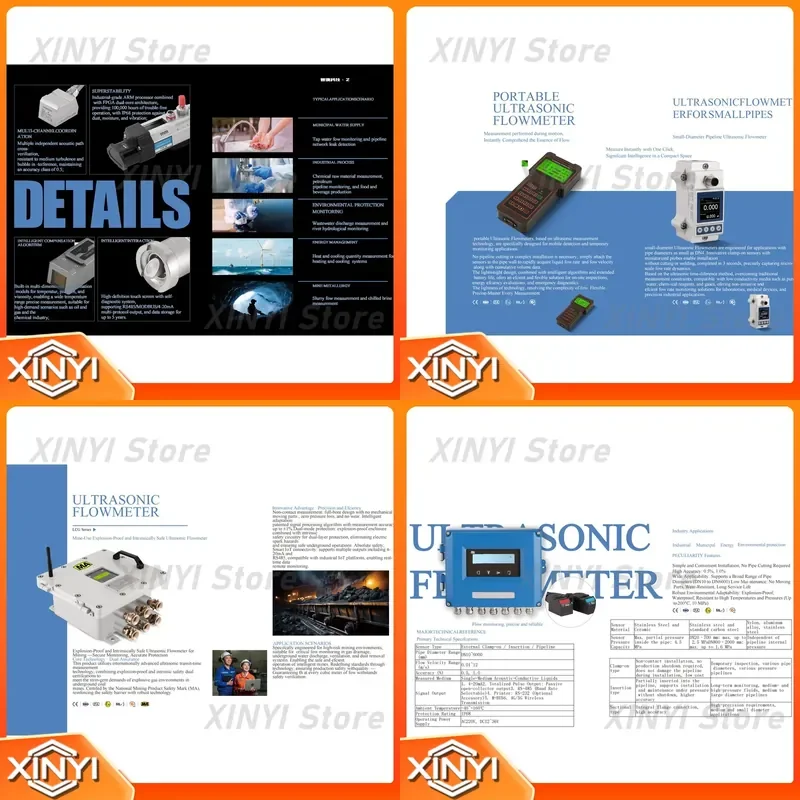for Great Instrument HVZR Dual Channel Plug-in Stainless Steel Ultrasonic Insertion Flow Meter High Accuracy Fluid Water
