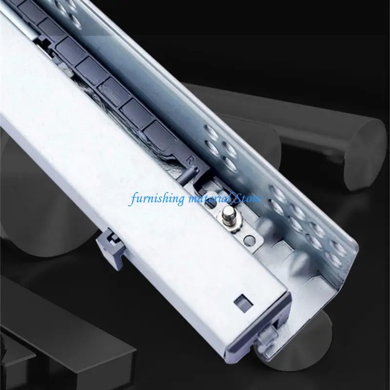 

Y5GD Pair Undermount Soft Close Drawer Slides Full Extension Cabinet Rails for Home