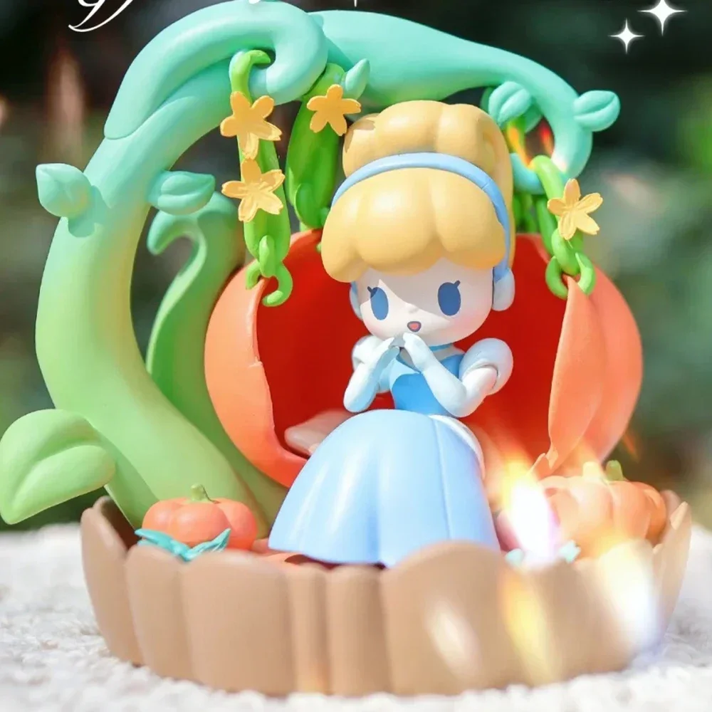 Disney Princess D-baby Sweetheart Flower Swing Blind Box Cute Kawaii Princess Anime Figures Mystery Surprise Toy Model Kids Gift