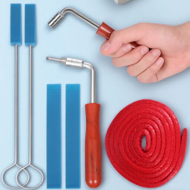 

1Set Piano Tuning Kit Professional Vocal Band Tuning Wrench Damper Blocks Handle Damper Sticks Essential Tools