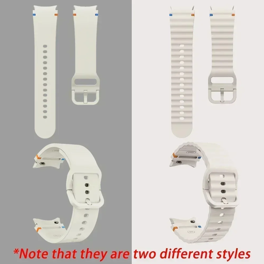 2PCS Silicone band for Samsung Galaxy Watch 7 FE 6 4 Classic 5 pro 44mm 40mm 43mm 47mm 45mm Bracelet Galaxy Watch6 7 Strap