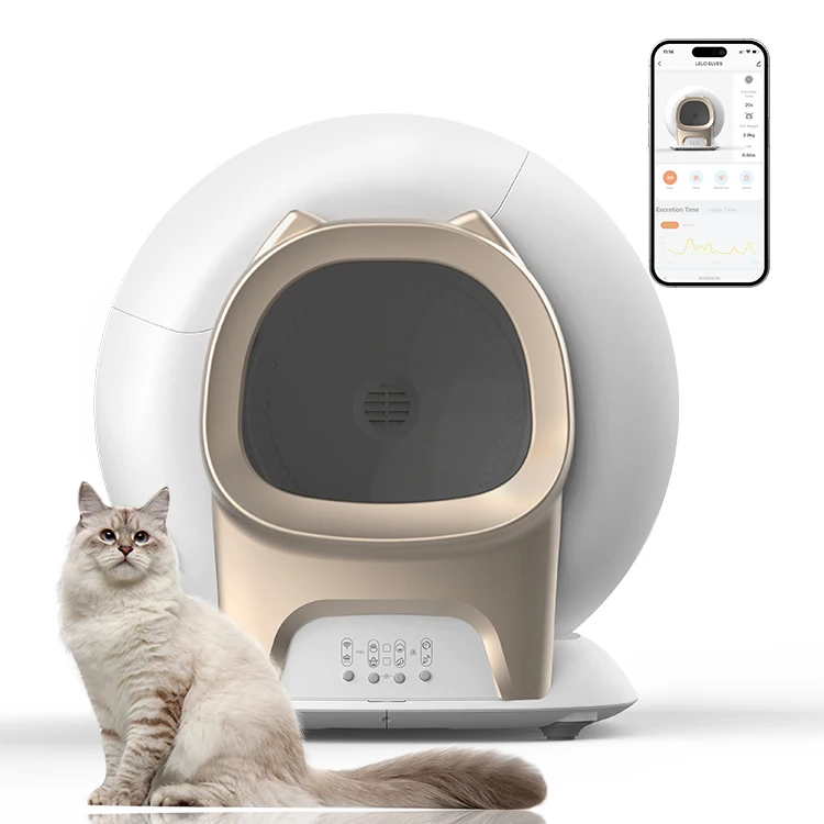 Factory OEM Smart Automatic Cat Toilet Smart Cat  Box Self Cleaning Pet Toilet Box