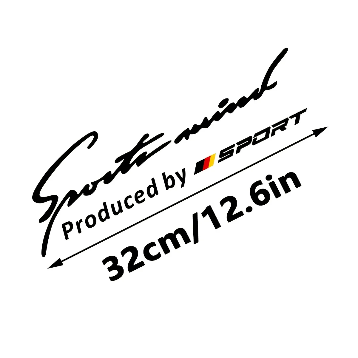 1Pc Sports Style Car Hood Sticker Self-Adhesive Decor Decal for Light Brow Bumper Universal Fit