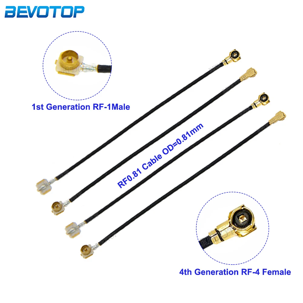 5Pcs/Lot U.FL IPX-1 Male to IPX-4 MHF4 Male/Female Connector RF0.81 Cable RF Coaxial Pigtail WIFI Antenna Extension Cord Jumper