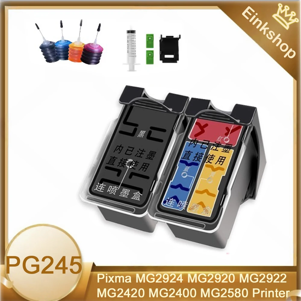 PG-245XL CL-246XL PG245 CL246 Ink Cartridges for Canon PG 245 PG-245 CL 246 for Pixma iP2820 MX492 MG2924 MX492 MG2520 printer